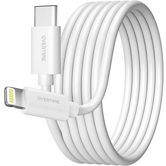 Overtime MFI Certified 10ft iPhone Charging Cable USB-C to Lightning (OTDCIPUSBTC10)