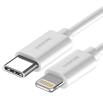 Overtime MFI Certified 10ft iPhone Charging Cable USB-C to Lightning (OTDCIPUSBTC10)