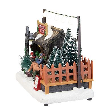 Northlight 7-in. LED Lighted Tree Shop Christmas Village Display Piece