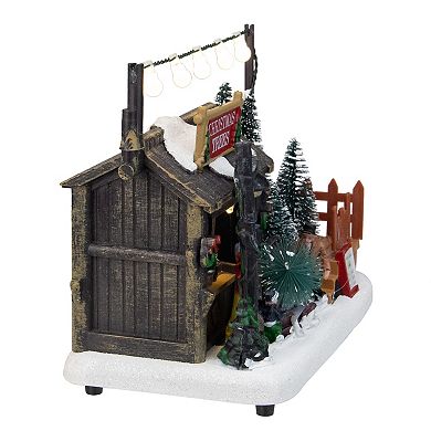 Northlight 7-in. LED Lighted Tree Shop Christmas Village Display Piece