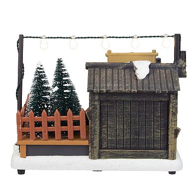 Northlight 7-in. LED Lighted Tree Shop Christmas Village Display Piece