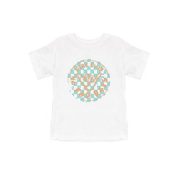 Surf Club Checkered Toddler Short Sleeve Graphic Tee