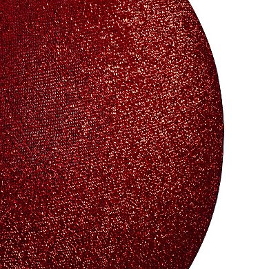 Northlight Tinsel Inflatable 27.5" Red Christmas Ball Ornament Outdoor Decoration