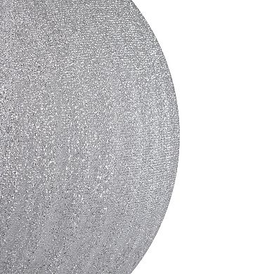 Northlight Tinsel Inflatable 19.5" Silver Christmas Ball Ornament Outdoor Decoration