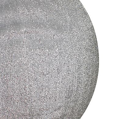Northlight Tinsel Inflatable 27.5" Silver Christmas Ball Ornament Outdoor Decoration