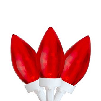 Northlight 25-Count Red 16-ft. White Wire LED C9 Christmas Lights