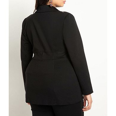 Eloquii Women's Plus Size Corset Blazer