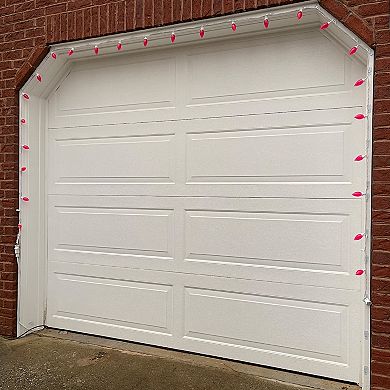 Northlight 25-Count Pink LED C9 16-ft. White Wire Christmas Lights