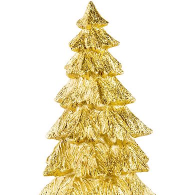 Northlight 9.5" Metallic Gold Woodland Christmas Tree Decoration