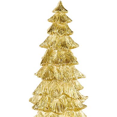 Northlight 12.5" Metallic Gold Woodland Tree Christmas Decoration
