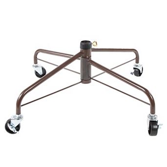 Northlight 24" Brown Metal Rolling 6' - 9' Artificial Christmas Tree Stand