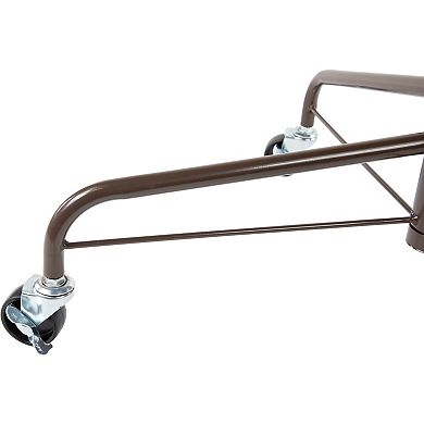 Northlight 24" Brown Metal Rolling 6' - 9' Artificial Christmas Tree Stand