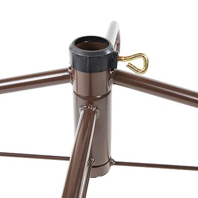 Northlight 24" Brown Metal Rolling 6' - 9' Artificial Christmas Tree Stand