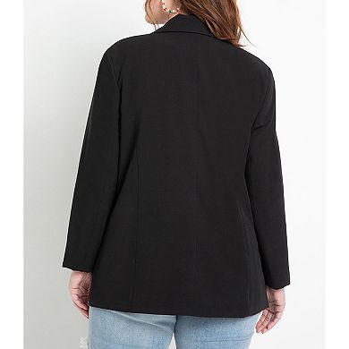 Eloquii Women's Plus Size Long Relaxed Blazer