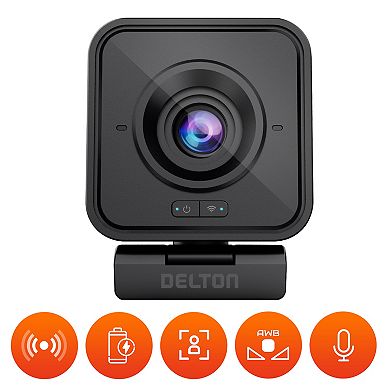 Delton C50 1080p Wireless Webcam with Microphone, Compatible with PC/Laptops/iMac (DCWC50)