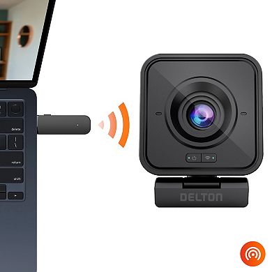 Delton C50 1080p Wireless Webcam with Microphone, Compatible with PC/Laptops/iMac (DCWC50)