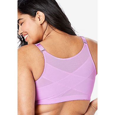 Comfort Choice Women's Plus Size Satin-trim Posture Bra