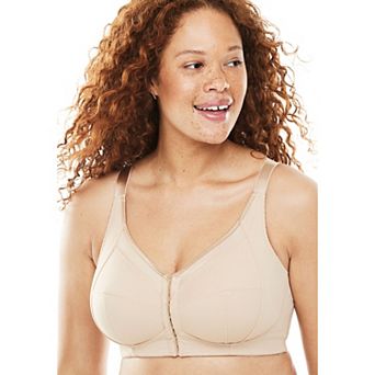 Comfort Choice Women's Plus Size Satin-trim Posture Bra