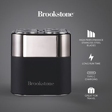 Brookstone Travelflex Magnetic Rotary Shaver