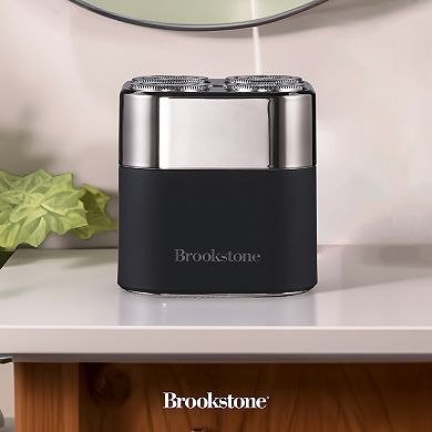 Brookstone Travelflex Magnetic Rotary Shaver