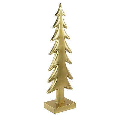 Northlight 16" Gold Christmas Tree Tabletop Decoration