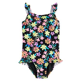 Baby & Toddler Girl Jumping Beans® Ruffled One-Piece Swimsuit