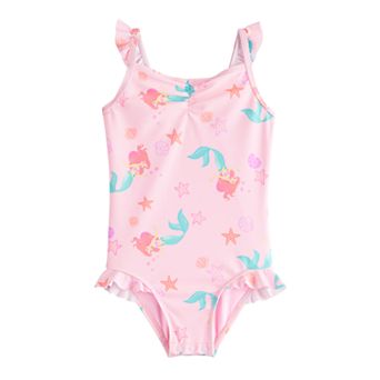Disney's The Little Mermaid Baby & Toddler Girl Ruched One-Piece Swim Suit by Jumping Beans®