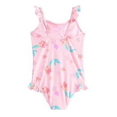 Disney's The Little Mermaid Baby & Toddler Girl Ruched One-Piece Swim Suit by Jumping Beans®