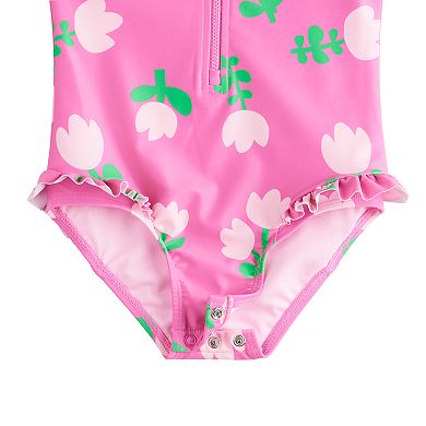 Baby & Toddler Girl Jumping Beans® One-Piece Rashguard