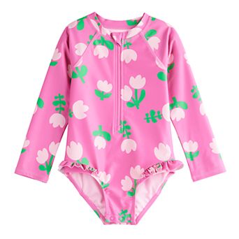 Baby & Toddler Girl Jumping Beans® One-Piece Rashguard