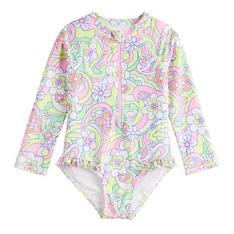 Baby & Toddler Girl Jumping Beans® One-Piece Rashguard
