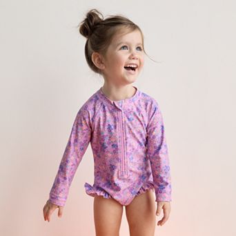 Baby & Toddler Girl Jumping Beans® One-Piece Rashguard