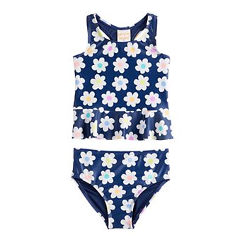 Baby & Toddler Girl Jumping Beans® Peplum Tankini Set