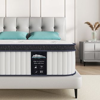 Serweet 10 Inch Memory Foam Hybrid Mattress Pocket Spring Mattress In A Box