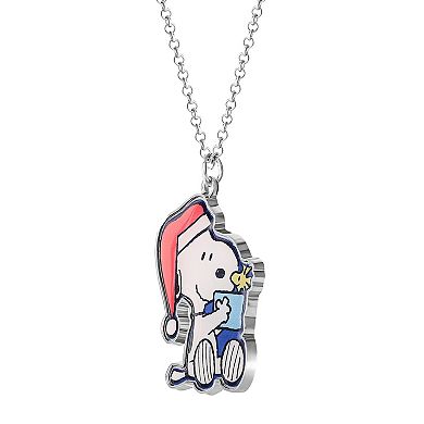 Peanuts Snoopy & Woodstock Christmas Earrings & Necklace Set