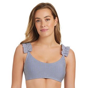 Women's Draper James Ruffle Strap Bralette Swim Top
