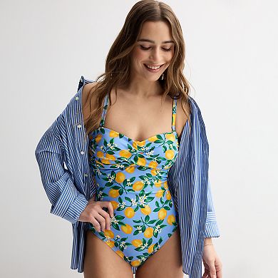 Women's Draper James Bandeau One-Piece Swimsuit