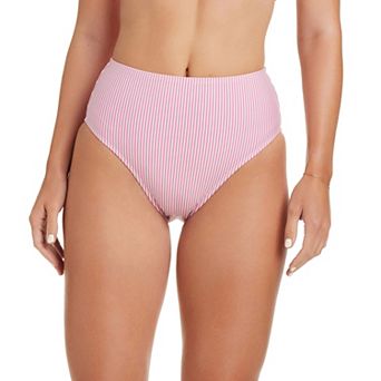 Women's Draper James Striped High-Waist Swim Bottoms