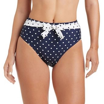 Women's Draper James Ribbon Belt High-Waist Swim Bottoms