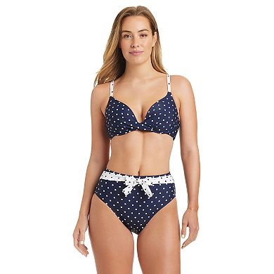 Women's Draper James Ribbon Belt High-Waist Swim Bottoms