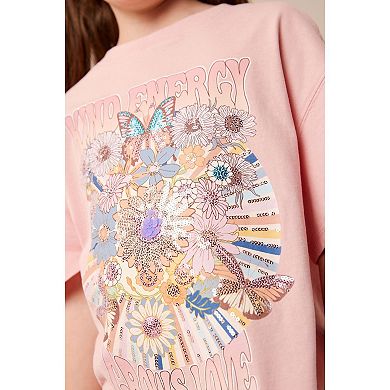 Girls 4-12 NEXT Pink Kind Energy Printed T-Shirt