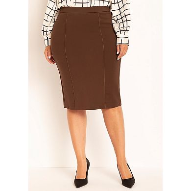 ELOQUII Women's Plus Size The Ultimate Stretch Pencil Skirt