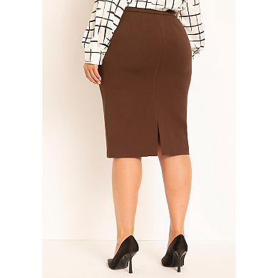 ELOQUII Women's Plus Size The Ultimate Stretch Pencil Skirt