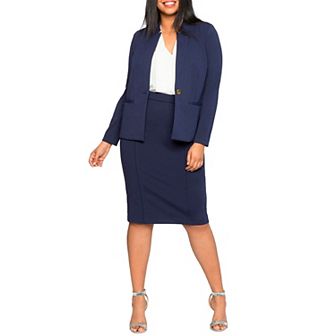 ELOQUII Women's Plus Size The Ultimate Stretch Pencil Skirt