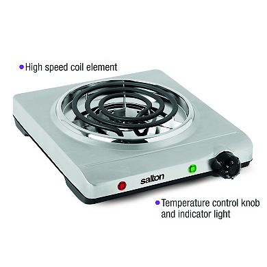 Salton Stainless Steel Portable Cooktop