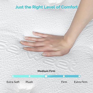 Serweet 10 Inch Gel Memory Foam Hybrid Mattress 5-zone Innerspring Mattress In A Box