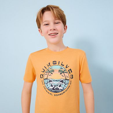 Boys 8-20 Quiksilver Circular Waves Short Sleeve Graphic Tee