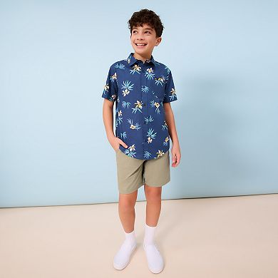 Boys 8-20 Quiksilver Apero Tropical Classic Short Sleeve Shirt