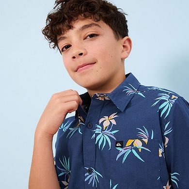Boys 8-20 Quiksilver Apero Tropical Classic Short Sleeve Shirt