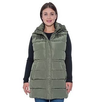 Plus Size Sebby Collection Puffer Vest